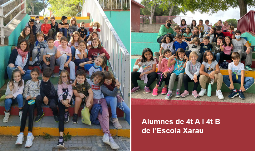 Emissions de programes escolars a Cerdanyola Ràdio. Escola Xarau 4t A i B 